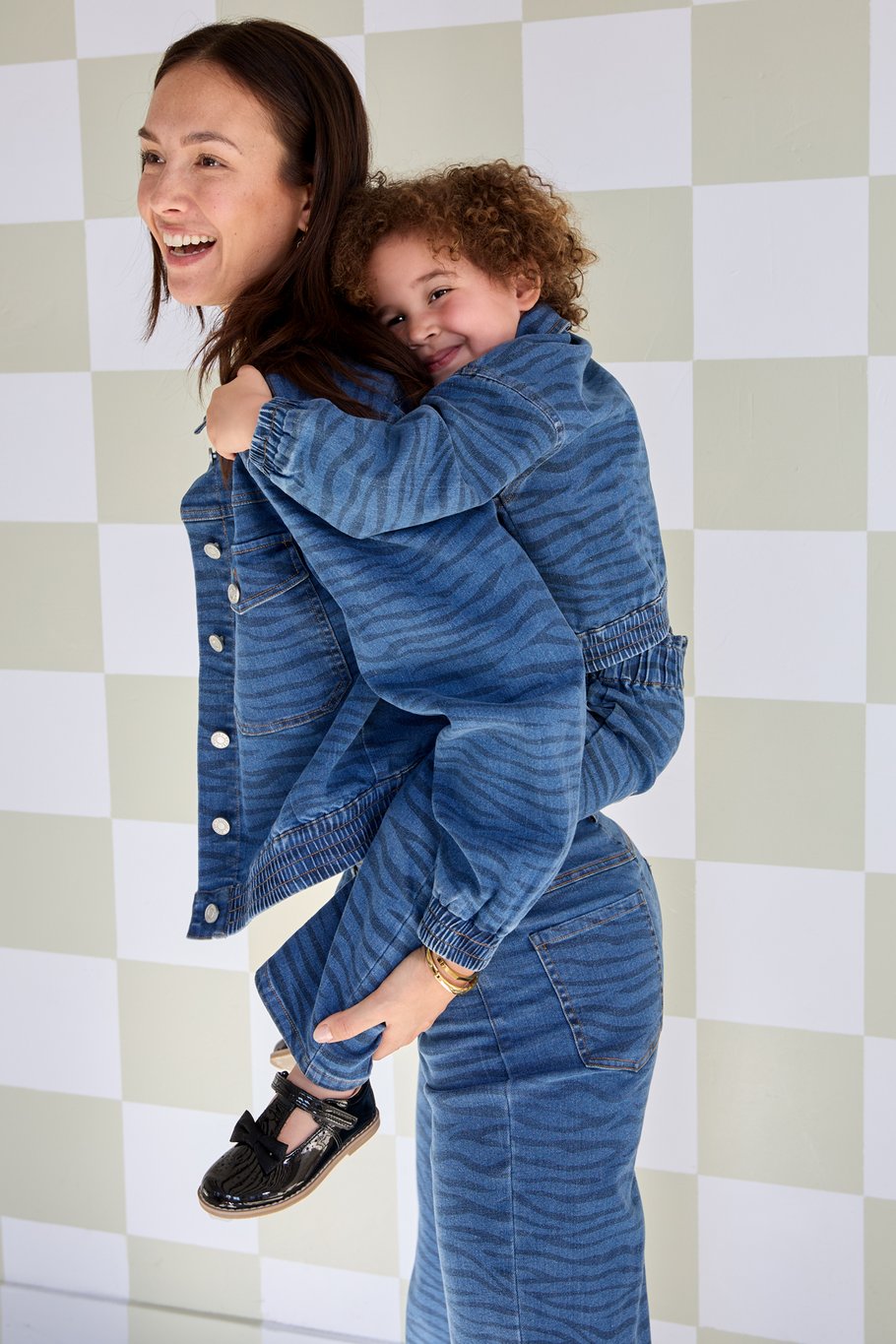 Twinning zebra style jacket child 8 years - Blue Picture6
